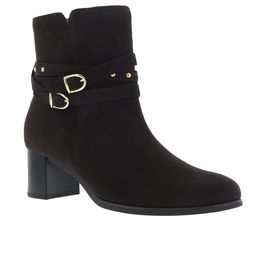 Gabor Enkellaarsjes hoge hak bruin